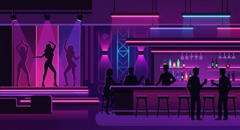 アンヘレスのゴーゴーバー店内のイメージ