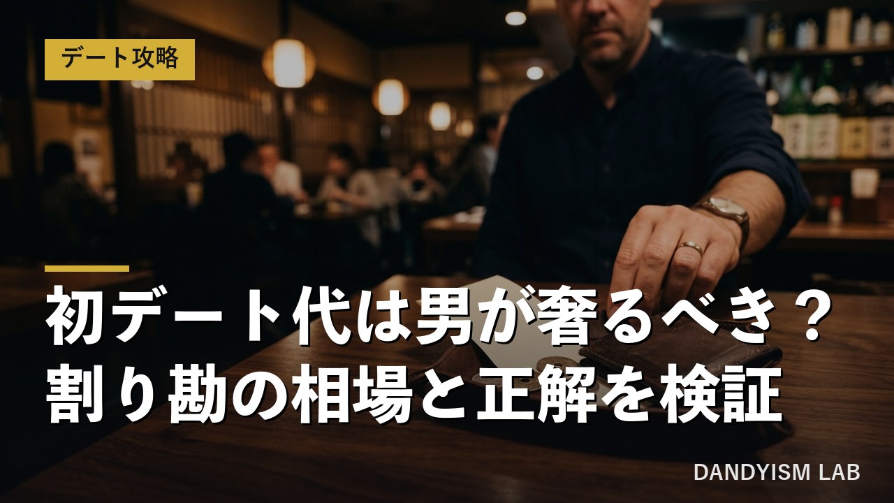初デート代の会計をする男性と伝票・財布