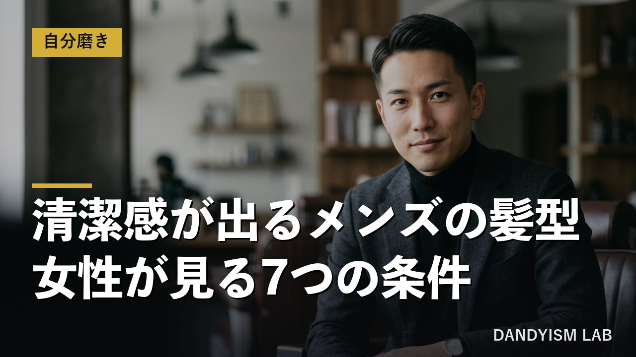 清潔感が出るメンズの髪型と女性が見る7つの条件