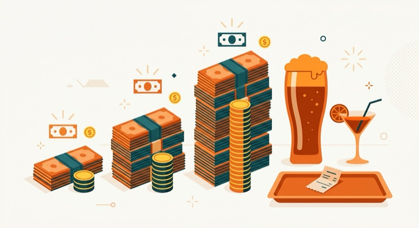 ゴーゴーバーのドリンク代とペイバーの料金イメージ